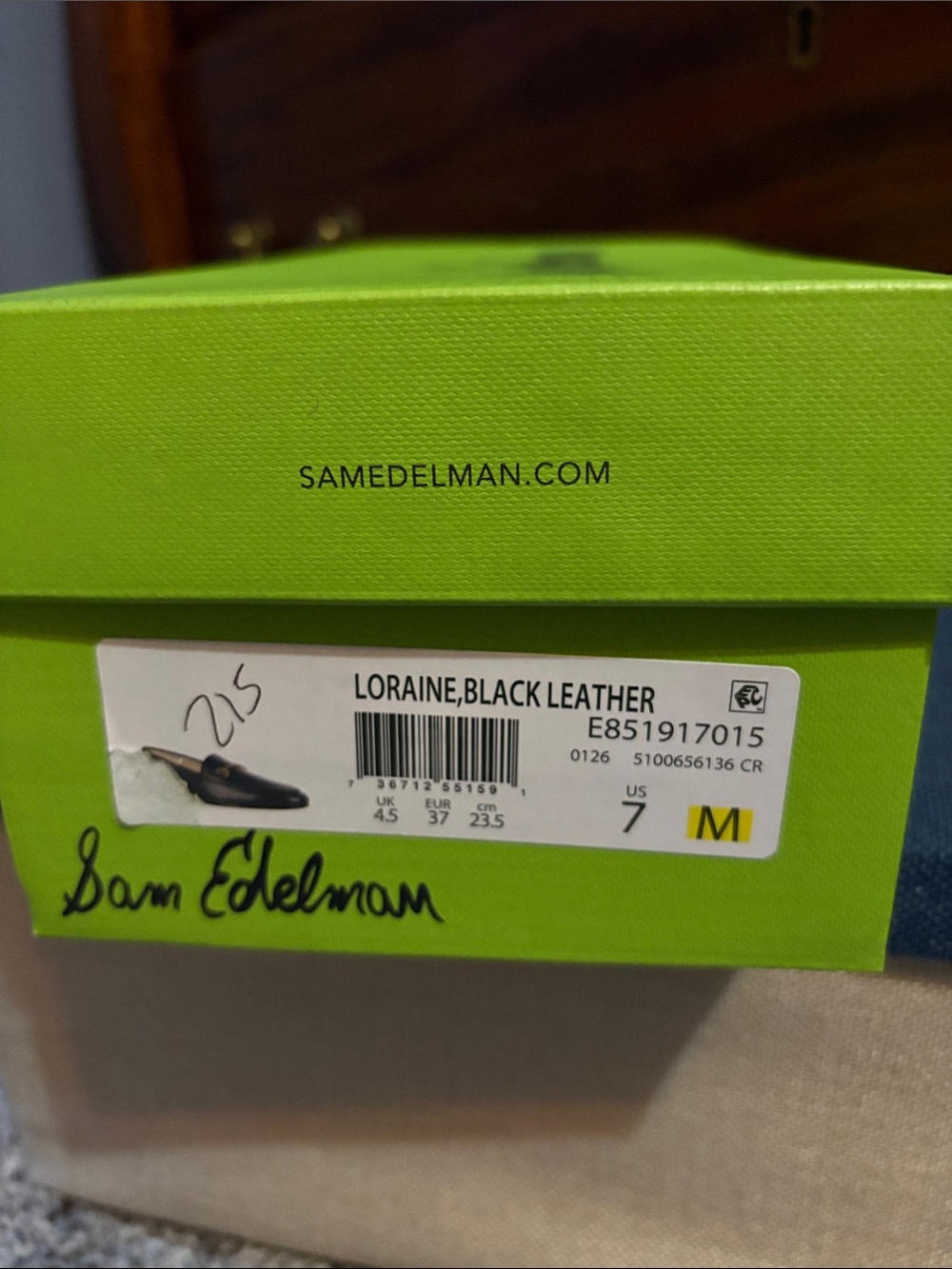 Ladies - new Sam Edelman black leather loafers - Picture 9 of 9